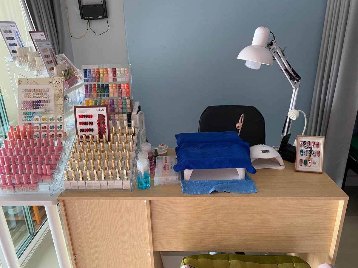 Nail care station at Kaya